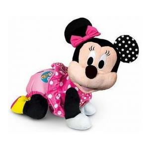Clementoni Baby Minnie Gattona con Me - Peluche Educativo Interattivo per Insegnare a Gattonare e Apprendere Numeri e Versi degli Animali (6-36 mesi)
