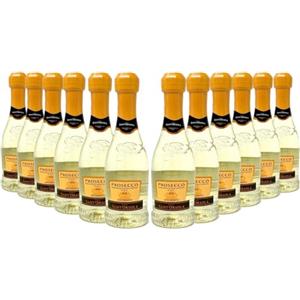 Sant'Orsola - Mini Bottiglie Prosecco D.O.C. Millesimato Extra Dry, 11%, da Uva Glera, Gusto Fresco con Note Fruttate, 12x200 ml