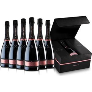 Sant'Orsola - Prosecco D.O.C. Rosè Brut Millesimato LX in Box, 11%, da Uva Glera e Pinot Nero, Gusto Fresco con Note Fruttate, 6x750 ml