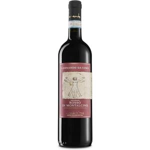 Leonardo da Vinci Rosso di Montalcino 2022, Gusto Equilibrato e sentori di frutti rossi, con un finale leggermente speziato, Gradazione Alcolica 13.5% Vol., Bottiglia da 750 ml