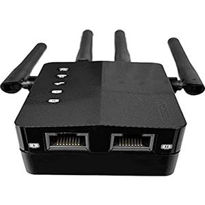 FOSCAM Ripetitore Wi-Fi Segnale Internet 1200 Mbps Amplificatore Wireless Dual Band 2.4G e 5GHz con Segnale LED Intelligente - Alta velocità, configurazione con Pulsante WPS Porta Ethernet