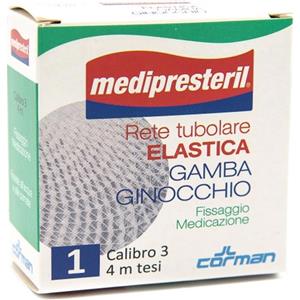 Medipresteril Rete Tubolare Elastica Gamba Ginocchio Calibro 3, 4m tesi