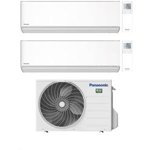 Panasonic Climatizzatore Dual Split Etherea White 9+9 con CU-2Z35TBE Inverter R-32 Wi-Fi Classe A++ ,