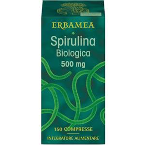 Erbamea Spirulina Biologica Integratore Alimentare, 150 Compresse