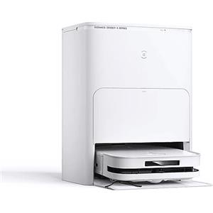 ECOVACS Robot aspirapolvere e lavapavimenti ECOVACS DEEBOT X5 OMNI, Aspirazione 12.800 Pa, Autolavaggio Mop a 70 °C asciugatura, Spazzola adattiva dei bordi, Tecnologia anti-groviglio, Sollevamento 15 mm