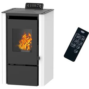 Sannover Thermique Stufa a pellet aria Anita 7,6 kW Bianco Sannover