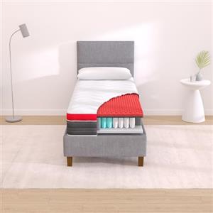 De Matteo Home New Memo Molle - Materasso Singolo 90x190 Memory con Cuscino Memory Foam Omaggio, Disp. Medico Detraibile con Garanzia di 15 Anni - Materasso Antidecubito per Anziani, Adulti e Bambini