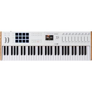 Arturia KeyLab 61 MK3 tastiera controller MIDI Nero per produzione musica, software tutto in uno - 61 tasti, 9 encoder, 9 fader, 1 ruota di modulazione, 1 ruota di Pitch Bend, 12 pad - Bianca