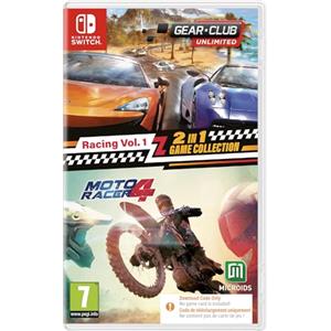 MICROÏDS Corse vol. Collezione di giochi 1: 2 in 1 - Gear Club Unlimited + Moto Racer 4 - Gioco per Nintendo Switch - Codice in una scatola