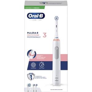 Oral-B Pro 3 Laboratory Spazzolino Elettrico con 2 Testine di Ricarica e Tecnologia Avanzata