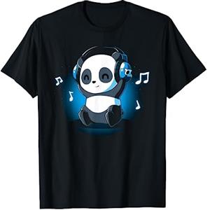 Alexamerch Animals Cuffie Dj Panda Maglietta