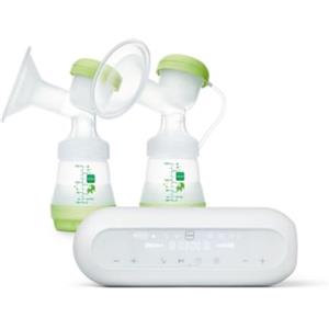 MAM Doppio Tiralatte Elettrico e Manuale 2in1, Include 2 biberon MAM 0-6 mesi anticolica Easy Start e 2 contenitori latte, Neonato accessori utili con 9 livelli di estrazione e coppa in silicone