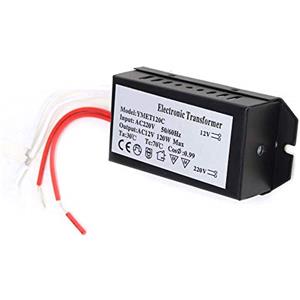 Jectse Trasformatore elettronico 120W Ingresso Uscita da 12 Volt, Convertitore di tensione del trasformatore elettronico Driver per alimentatori intelligenti, supporto dimmer/segmentazione/co
