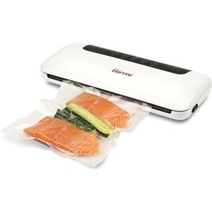 Girmi VT52 Macchina per Sottovuoto, 100 W, Barra Saldante da 4 mm, Sigillatrice da sottovuoto da 70 kPa, Pannello Soft-Touch, Funzionamento Automatico, Incluse 5 Buste da 20x30 cm, Bianco