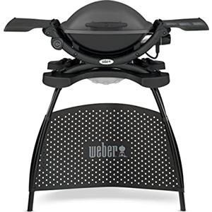 Weber Q1400 Barbecue Elettrico, 43 x 32cm, con supporto, Dark Grey (52020053)