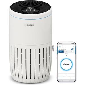 Bosch Thermotechnik Bosch Air 4000i, Purificatore d'Aria con App, Fino a 62,5 m² | Con filtro dell'aria 3-in-1, sensore intelligente, modalità automatica, modalità silenziosa (< 25 dB(A)), CADR: 300 m³/h