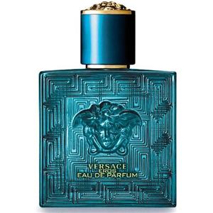 Versace Eros Eau de Parfum 100 ml - Fragranza Maschile Ambrato Legnoso con Note di Menta e Mela Caramellata