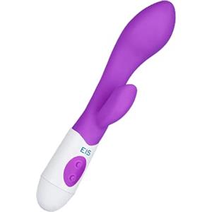 EIS, Rabbit 'Please Me', doppia stimolazione, silicone delicato sulla pelle, impermeabile, viola, colore: viola