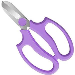 Housolution Cesoie, Cesoie Potatura da Giardino con Lame in Acciaio, Manico Ergonomico, Forbici per Giardinaggio, Accesori per Giardino Forbici Professionali per Potatura Fiori - Viola