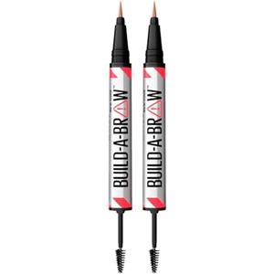 Maybelline New York Build-A-Brow Penna per Sopracciglia Waterproof 2in1 con Gel Fissante Tenuta 24h Formula Vegan Colore 255 Soft Brown - 2 Cosmetici