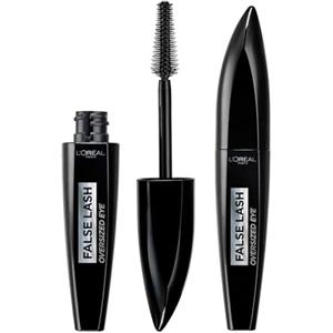 L'OREAL PARIS L'Oréal Paris False Lash Oversized Eye Mascara Volumizzante e Allungante Effetto Occhi Grandi a Lunga Tenuta con Scovolino Stretch Colore Nero - Set da 2