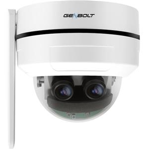 Genbolt 2.5K PTZ Wifi Security Camera DC e POE interno ed esterno, doppio lente da 4 MP Sorveglianza domestica IP Camera CCTV 10x zoom ibrido, IK10 Vandalproof, IP66 IPTROUT, ITILT AUTO AUTOMA