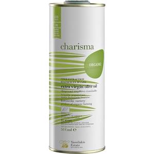 Charisma Olio Extravergine di Oliva Biologico Greco di Creta in Lattina, 500 ml - Estrazione a Freddo