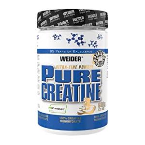 Weider Pure Creatine - Creapure Creatina Monoidrato in Polvere 600 g, Fitness e Bodybuilding, 176 Porzioni