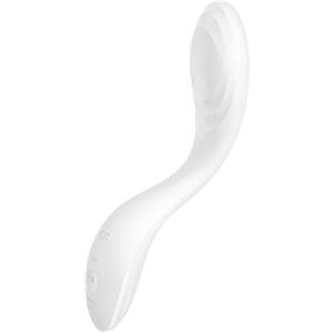 Satisfyer Satisyfer, vibratore per punto G, 'Rrolling Pleasure', 22 cm, 2 in 1: vibrazione e sfera stimolante, colore:bianca