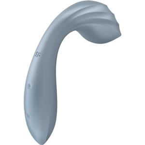 Satisfyer, vibratore, massaggiatore, 'Mini Wand-er Connect App', Bluetooth, con app, per massaggi stimolanti su tutto il corpo, colore:grigio