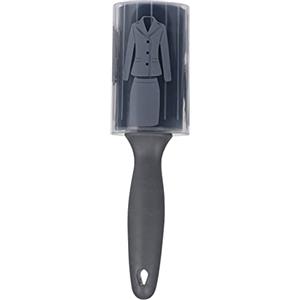 MIJOMA Rullo per pelucchi, lavabile, riutilizzabile, 6,5 x 24 x 6,5 cm, nero/grigio