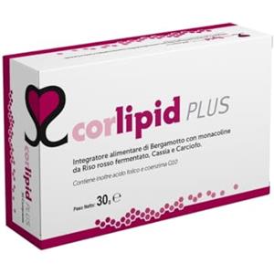 ESSECORE Corlipid PLUS 30 Compresse - Integratore per il Benessere del Cuore e il Metabolismo dei Lipidi con Riso Rosso Fermentato, Coenzima Q10, Tè Verde e Policosanoli