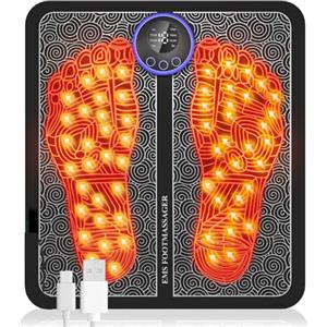 Genkigold Massaggiatore Plantare EMS per Fascite Plantare: Stimolatore Neuropatico Elettrico per I Piedi, con Controllo a Pressione, Stimolatore Muscolare per Massaggio Ai Piedi