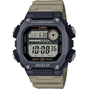 Casio Orologio da uomo al quarzo con batteria di 10 anni, resistente all'acqua fino a 200 m, cinturino extra lungo, DW-291HX-5AV