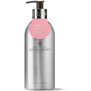 Molton Brown Delicious Rhubarb & Rose - Gel Doccia 400 ml con Fragranza Floreale-Fruttata e Bottiglia in Alluminio Riciclato