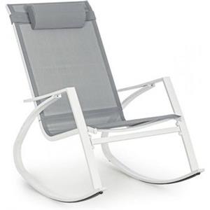 BIZZOTTO Poltrona Dondolo da Giardino Bizzotto con Poggiatesta Demid Bianco - 663823