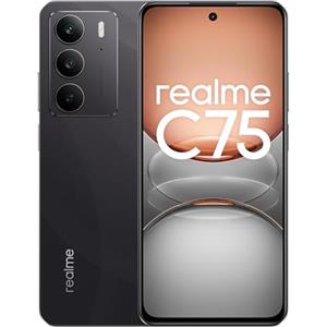 realme C75 4G Smartphone 8+128GB, IP 69 Vetro ArmorShell & Protezione ArmorShell, Batteria di lunga durata da 5828 mAh, Display Full HD a 90 Hz da 6,72'', nessun adattatore, Nero