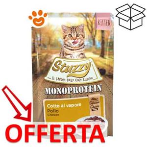Stuzzy Monoprotein Kitten Pollo Fresco 85g - Cibo umido Grain & Gluten Free per gattini