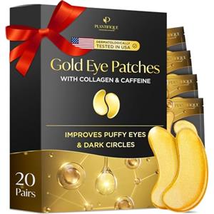 PLANTIFIQUE Patch Occhi Contorno Occhi Antirughe Skincare Donna e Uomini Maschera Occhi Patch Occhiaie e Borse Eye Patch Skin Care Kit Viso da 20 Maschera Viso Crema Contorno Occhi Idratante