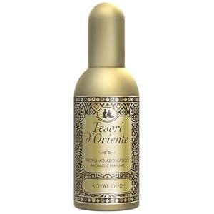 Tesori d'Oriente - Profumo Aromatico Royal Oud, dalla Fragranza Speziata e Legnosa, Note di Incenso, Ambra e Miele, 100ml