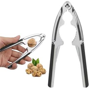Tokaneit Schiaccianoci,Schiaccianoci in Lega di Zinco,Pinze per Noci,Schiaccianoci Antiscivolo,Schiaccianoci in Metallo,Schiaccianoci Multifunzione,Schiaccianoci Domestici Professionali Nero Tokaneit