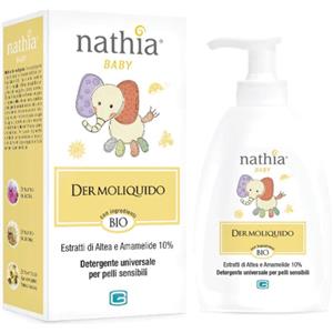 CABASSI & GIURIATI Nathia Baby Dermoliquido 300 ml - Detersivo Universale per Pelli Sensibili con Argento Colloidale