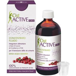 Erboristeria Magentina Cist Active Concentrato 250 ml - Integratore per il benessere delle vie urinarie con succo di cranberry e FOS