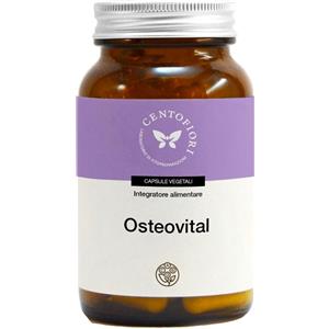 Cento Fiori Osteovital - Integratore Vegetale per la Salute delle Ossa con Calcio, Vitamina K2 e D3 - 100 Capsule