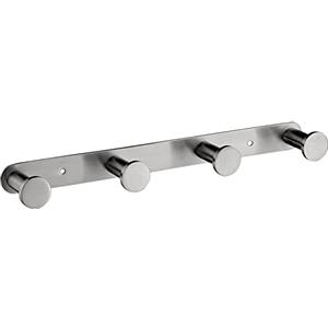 Lolypot Gancio Asciugamani Muro in acciaio inossidabile porta della cucina ganci accappatoio Gancio Appendiabiti Gancio Bagno da Parete (Foratura, 4 ganci spazzolato)