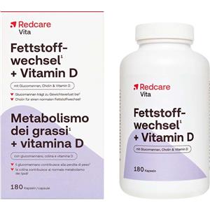 Redcare Vita Metabolismo dei grassi + Vitamina D 180 pz Capsule