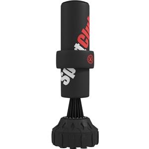 SPORTNOW Sacco da Boxe da Terra con Bersaglio, Sacco da Boxe Autoportante Professionale con Base Riempibile e Ventose, Nero