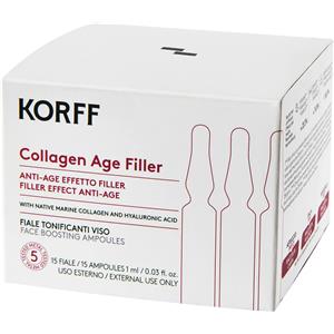 Korff Collagen Age Filler - Trattamento Anti-Age in 15 Fiale da 1 ml con Collagene Marino e Acido Ialuronico
