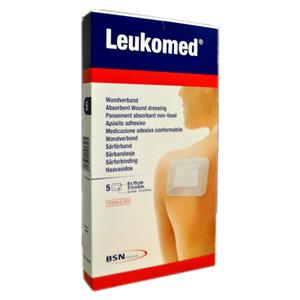 Essity Leukomed Medic Medicazione adesiva conformabile 15x8 cm con compressa ad alto assorbimento - Confezione da 5 cerotti