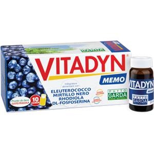 Phyto Garda Vitadyn Memo - Integratore con Eleuterococco e Rhodiola per Memoria e Funzioni Cognitive, 10 Flaconcini da 10 ml